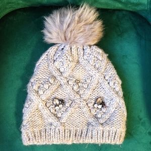 Gray Wool blend Beanie